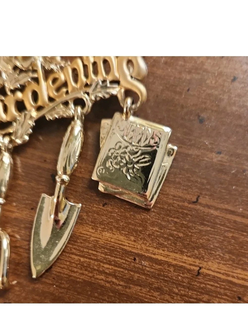 Vintage I Love Gardening Brooch